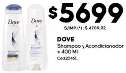Diarco Dove shampoo y acondicionador oferta