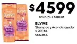 Diarco Elvive shampoo y acondicionador oferta