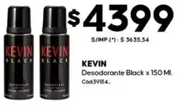 Diarco Kevin desodorante black oferta