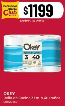 Diarco Okey rollo de cocina oferta