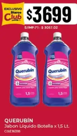 Diarco Querubín jabon líquido botella oferta