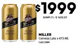 Diarco Miller cerveza lata oferta