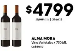 Diarco Alma mora vino varietales oferta