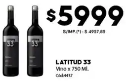 Diarco Latitud 33 vino oferta