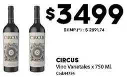 Diarco Circus vino varietales oferta