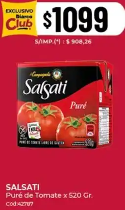 Diarco Salsati puré de tomate oferta
