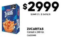 Diarco Zucaritas cereal oferta