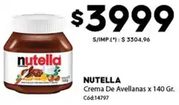 Diarco Nutella crema de avellanas oferta