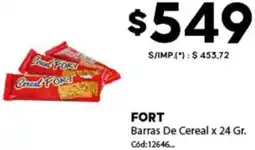 Diarco Fort barras de cereal oferta