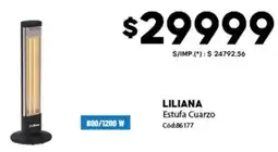 Diarco Liliana estufa cuarzo oferta