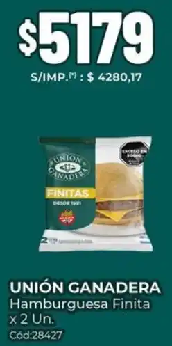 Diarco Unión ganadera hamburguesa finita oferta
