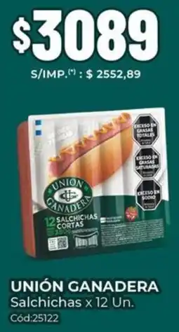 Diarco Unión ganadera salchichas oferta