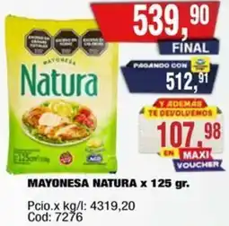 Maxiconsumo Natura mayonesa oferta
