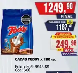 Maxiconsumo Toddy cacao oferta