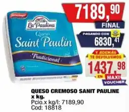 Maxiconsumo La pauline queso cremoso sanit oferta