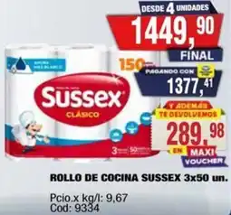 Maxiconsumo Sussex rollo de cocina oferta