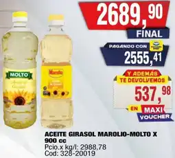 Maxiconsumo Marolio-molto aceite girasol oferta