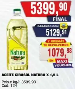 Maxiconsumo Natura aceite girasol oferta
