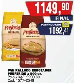 Maxiconsumo Preferido pan rallado rebozador oferta