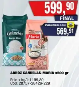 Maxiconsumo Cañuelas-maria arroz oferta