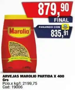 Maxiconsumo Marolio arvejas partida oferta