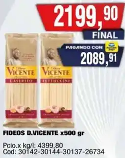 Maxiconsumo D.vicente fideos oferta
