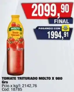 Maxiconsumo Molto tomate triturado oferta