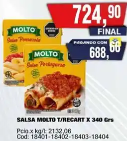 Maxiconsumo Molto salsa t/recart oferta