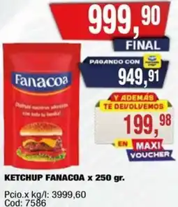 Maxiconsumo Fanacoa ketchup oferta