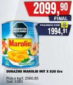 Maxiconsumo Marolio durazno mit oferta