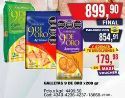 Maxiconsumo 9 de oro galletas oferta