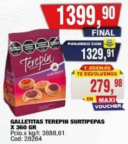 Maxiconsumo Terepin galletitas surtipepas oferta