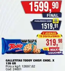 Maxiconsumo Toddy galletitas chisp. choc. oferta