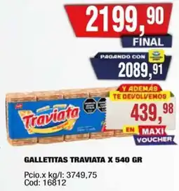 Maxiconsumo Traviata galletitas oferta