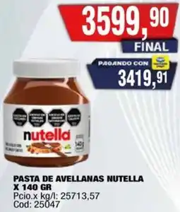 Maxiconsumo Nutella pasta de avellanas oferta