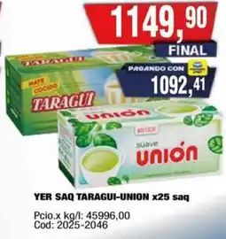 Maxiconsumo Taragui-union yer oferta