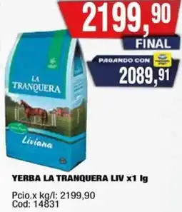 Maxiconsumo La tranquera yerba liv oferta