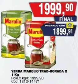 Maxiconsumo Marolio trad-dorada yerba oferta
