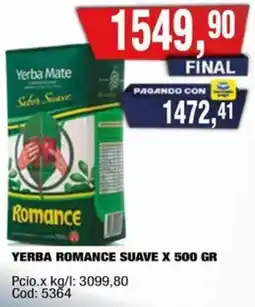 Maxiconsumo Romance suave yerba oferta