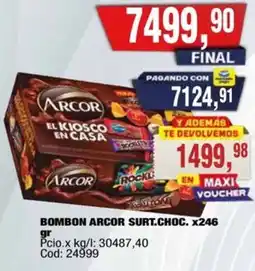 Maxiconsumo Arcor bombon surt.choc. oferta