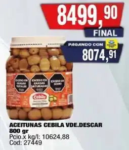 Maxiconsumo Cebila aceitunas vde.descar oferta