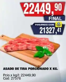 Maxiconsumo Asado de tira porcionado oferta