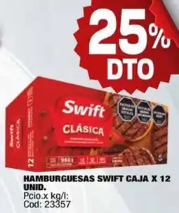 Maxiconsumo Swift hamburguesas caja oferta