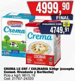 Maxiconsumo Ls ent/culinaria crema oferta