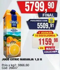 Maxiconsumo Citric jugo naranja oferta
