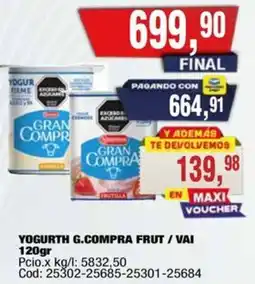 Maxiconsumo G.compra yogurth frut/vai oferta
