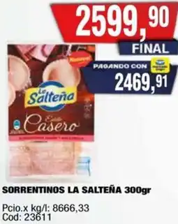 Maxiconsumo La salteña sorrentinos oferta