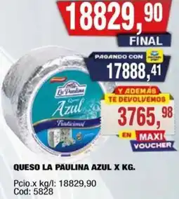 Maxiconsumo La paulina queso azul oferta