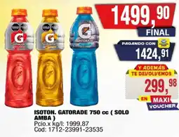 Maxiconsumo Gatorade isoton. oferta