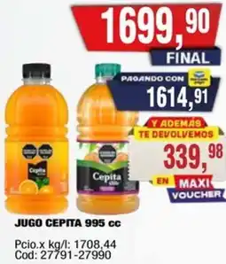 Maxiconsumo Cepita jugo oferta